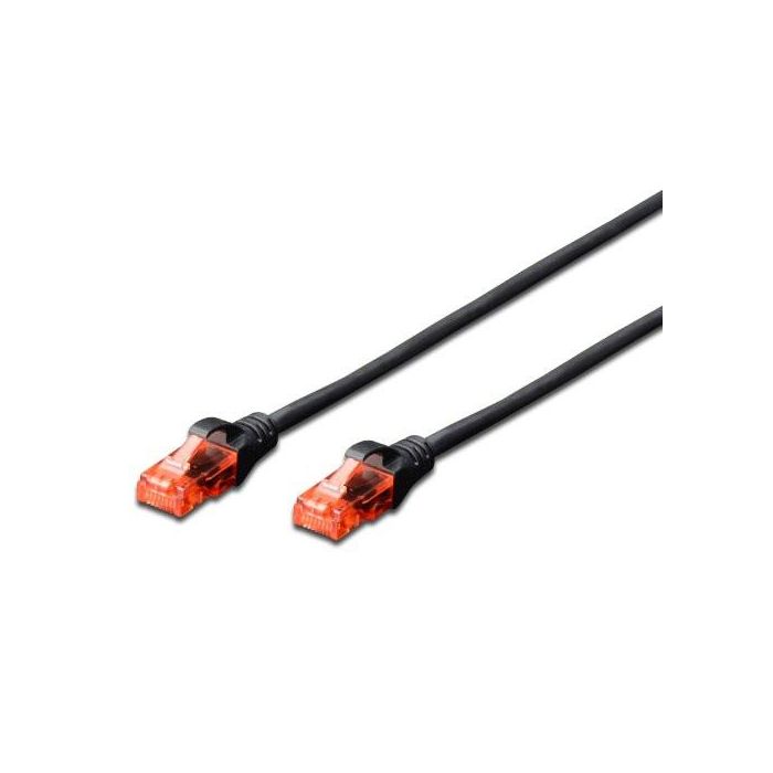 Cable de Red Rígido UTP Categoría 6 Ewent EW6U-010BL RJ45 Negro
