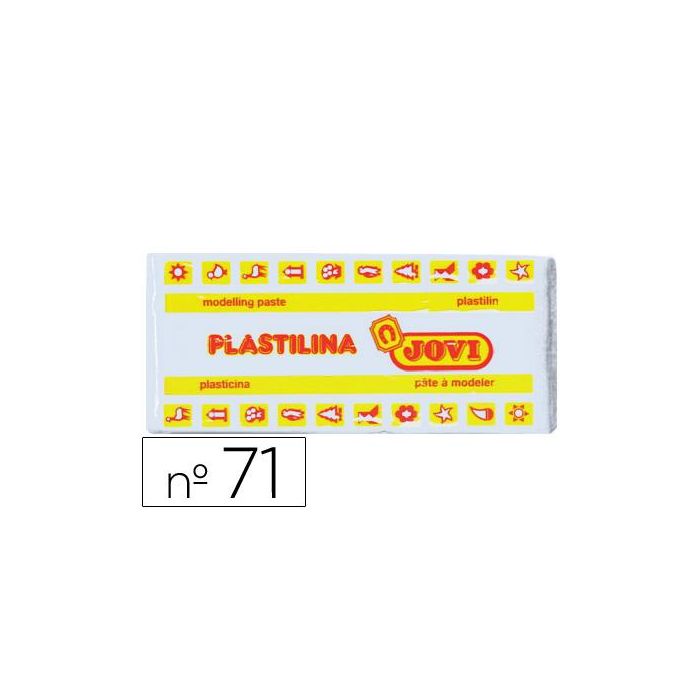 Plastilina Jovi 71 Blanco Unidad Tamaño Mediano