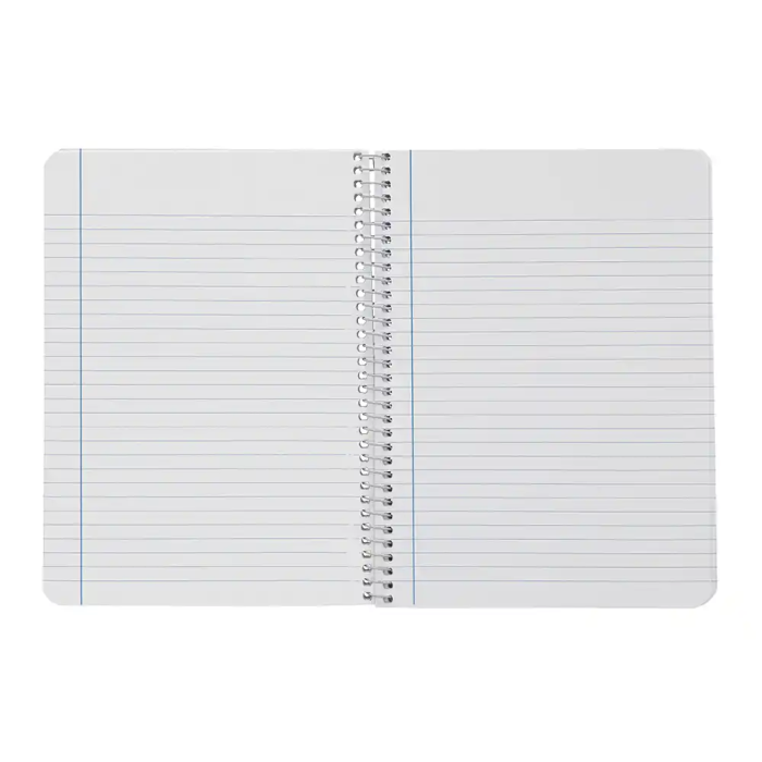 Liderpapel Cuaderno espiral A5 Witty tapa dura 80h 90gr rayado horizontal 8mm con margen colores surtidos 7