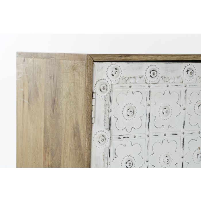DKD Home Decor Buffet Blanco Natural Mango 165 x 45 x 100 cm 3 Puertas 2 DKD Home Decor Buffet Blanco Natural Mango 165 x 45 x 100 cm 3 Puertas 2