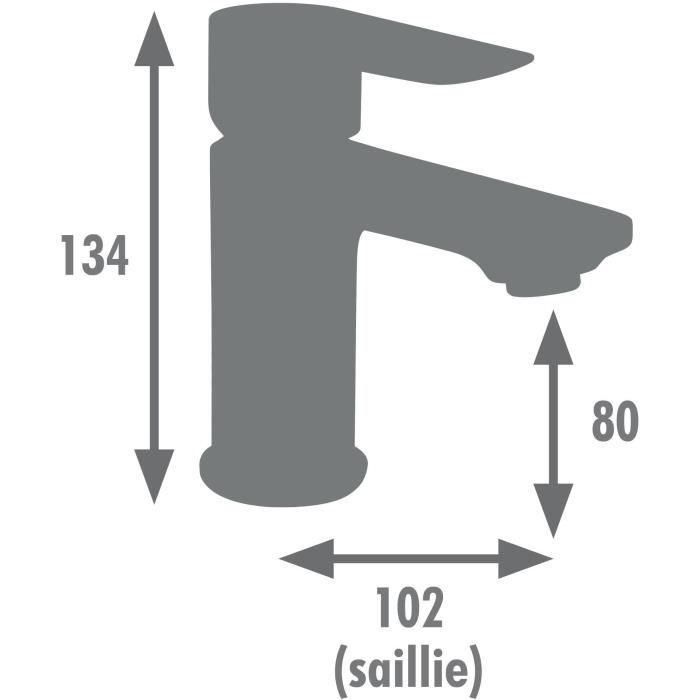 Edouard Rousseau AAAQX09942 Mezclador de lavabo NAYAK Grafito mate 1 Edouard Rousseau AAAQX09942 Mezclador de lavabo NAYAK Grafito mate 1