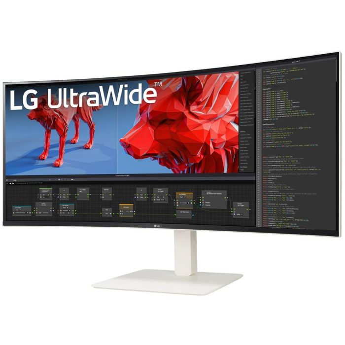 LG 38BR85QC-W Monitor 38" UltraWide Quad HD+ 3840x1600 Nano IPS 1ms 144Hz con USB-C y KVM Blanco 1