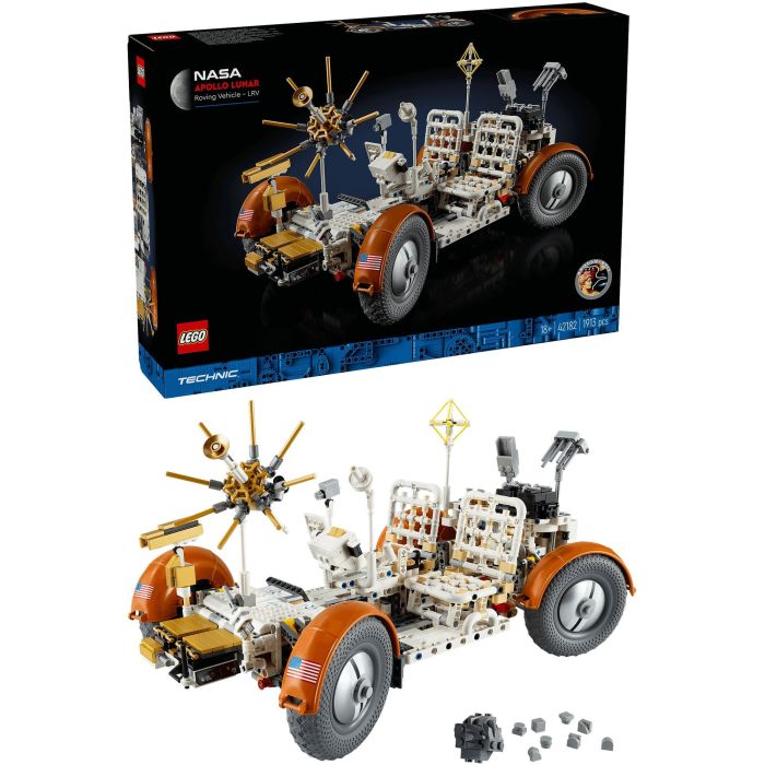 LEGO 42182 Technic Vehículo de Exploración Lunar NASA Apollo Juego de Construcción 1913 Piezas 7 LEGO 42182 Technic Vehículo de Exploración Lunar NASA Apollo Juego de Construcción 1913 Piezas 7