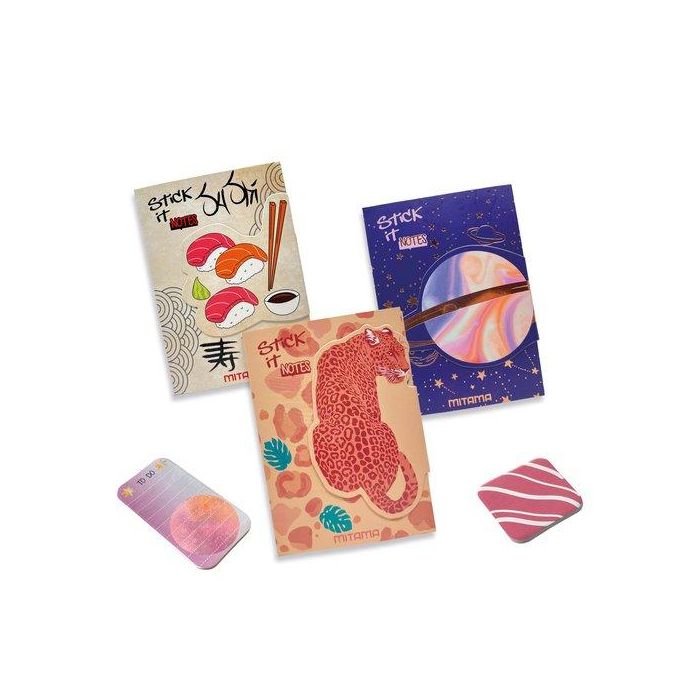 Libreta De Notas Adhesivas Mitama Stick It 3 Variantes Cierre Magnetico
