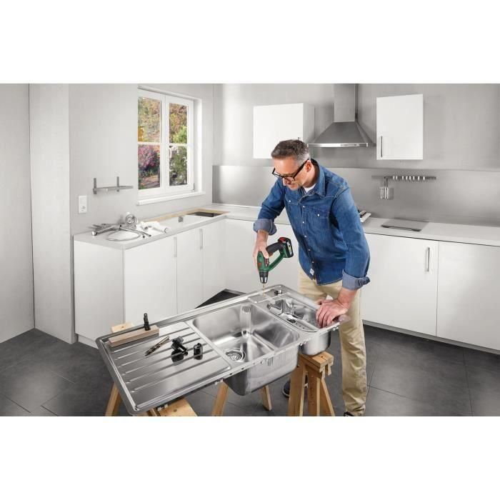 BOSCH Taladro percutor inalámbrico PSB Ergo 18 LI-2 con 2 baterías 5