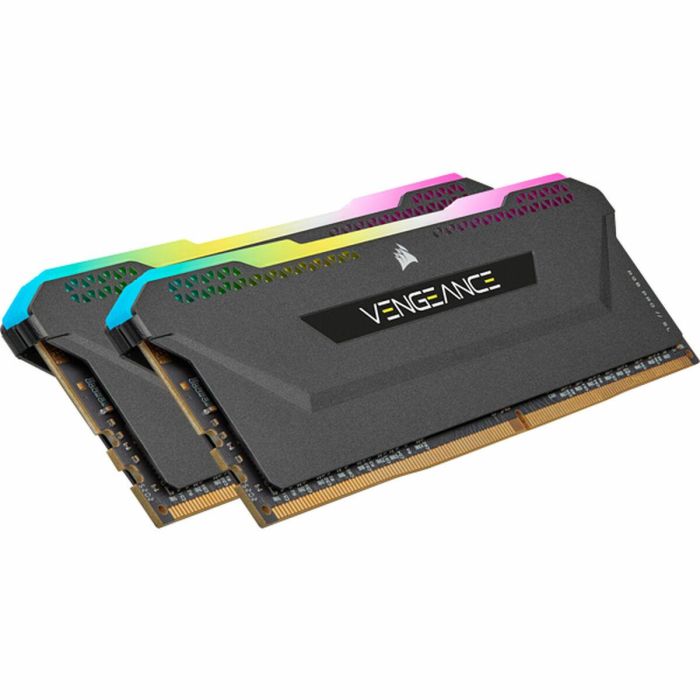 Memoria para PC CORSAIR DDR4 - VENGEANCE RGB PRO SL 32GB (2x16GB) - 3600Mhz - CAS 18 - Negro (CMH32GX4M2D3600C18)