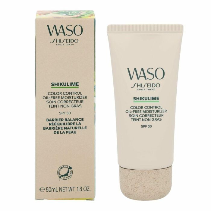 Shiseido Waso Shikulime Color Control Oil-Free Moisturizer SPF 30, Hidratante Facial con Color sin Aceites, Tono Uniforme y Protección UV, 50 ml - M100203-702 7