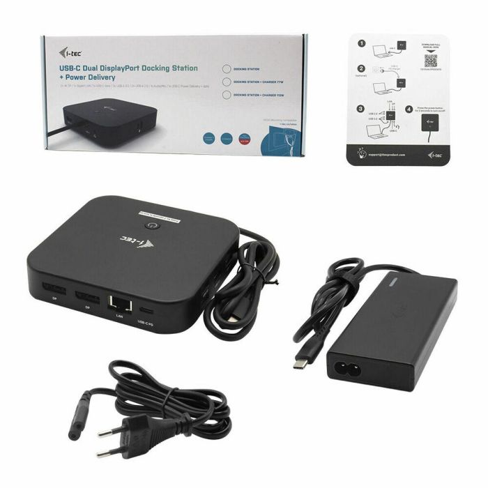 Dockstation i-Tec C31DUALDPDOCKPD65W Negro 1 Dockstation i-Tec C31DUALDPDOCKPD65W Negro 1