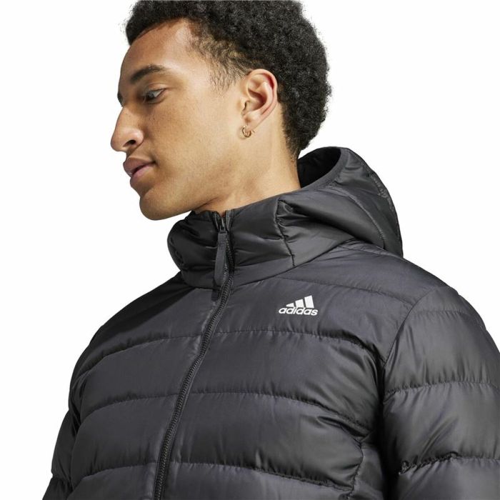Chaqueta para Hombre Adidas Essentials D H Negro 2 Chaqueta para Hombre Adidas Essentials D H Negro 2