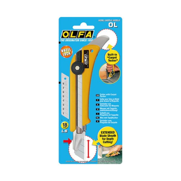 Cuter ol con bloqueo manual especial para el corte de moquetas con cuchilla de 18 mm 2 Cuter ol con bloqueo manual especial para el corte de moquetas con cuchilla de 18 mm 2