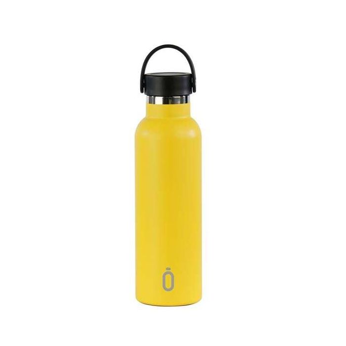 Botella Térmica Safta Amarillo Amarillo Silicona Acero Inoxidable 1