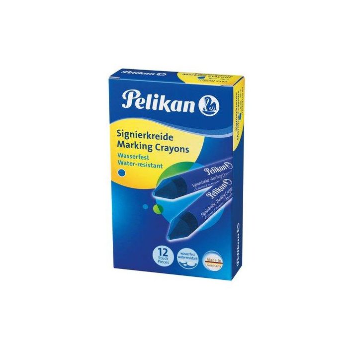 Cera Marcadora Pelikan Dura 762 Azul (Caja De 12) (701011)