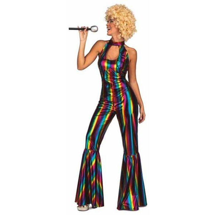 Disfraz adulto rainbow disco jumpsuit talla m-l Disfraz adulto rainbow disco jumpsuit talla m-l