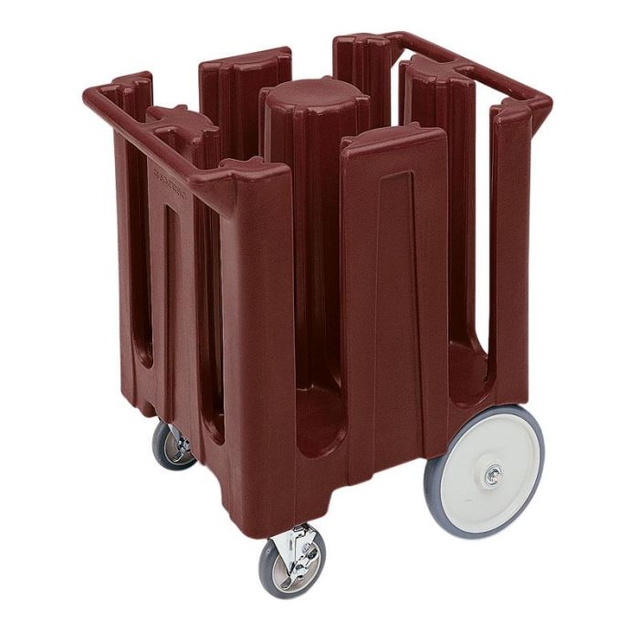 CAMBRO - DC825-131 - Carro fijo para platos de 18,1 a 21 cm 180-240 platos - 73 x 60,5 x 81,5 cm - Castaño oscuro