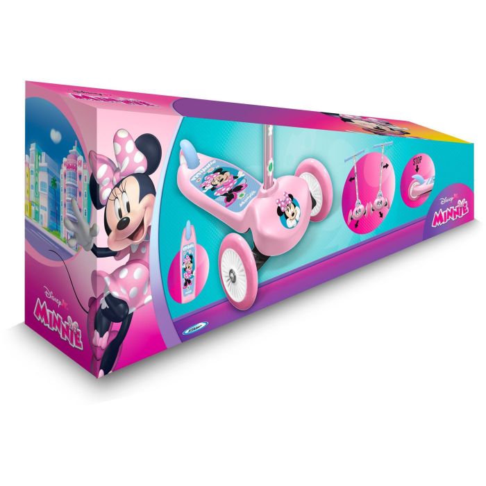Patinete infantil con volante - MINNIE - MN432045 - 3 ruedas - Rosa 1