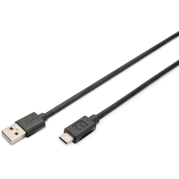 DIGITUS USB 2.0 Anschlusskabel Typ C -A St/St 3.0m. sw