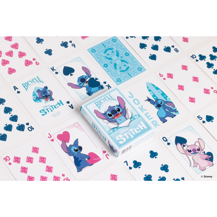 Bicycle Baraja de Cartas Disney Stitch 6+ Años, Coleccionismo, Magia, Poker, Cardistry, Fournier 3