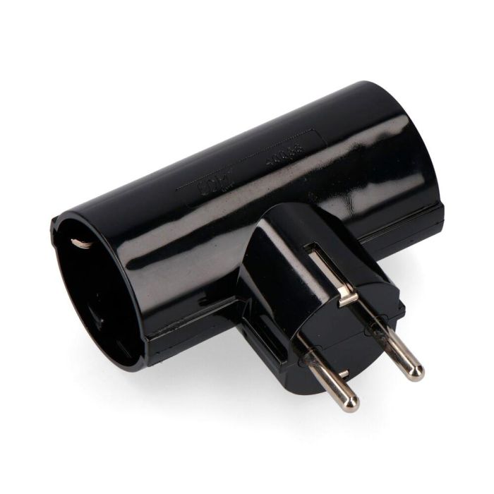 Edm Clavija doble de baquelita t/tl schuko 4,8mm 16A 250V 3680W negra 0 Edm Clavija doble de baquelita t/tl schuko 4,8mm 16A 250V 3680W negra 0