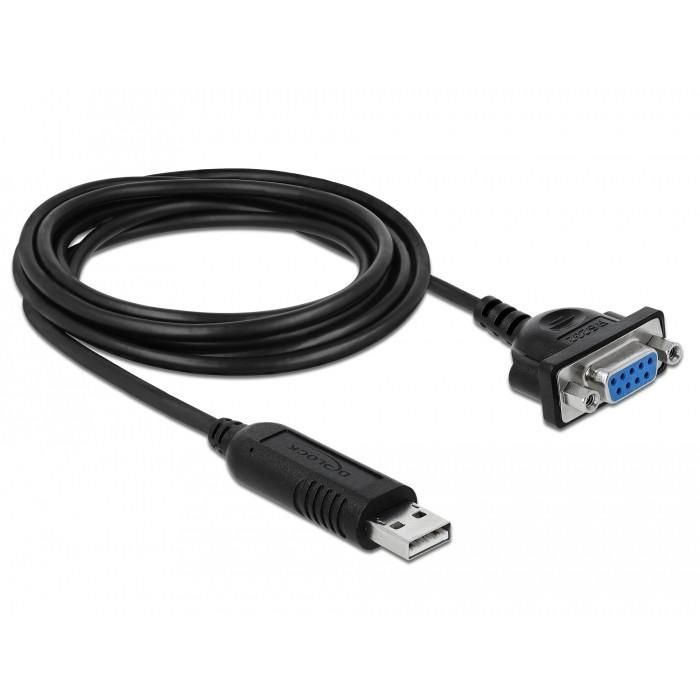 DELOCK USB 2.0 zu Seriell RS-232 Adapter mit Steckergehäuse 0 DELOCK USB 2.0 zu Seriell RS-232 Adapter mit Steckergehäuse 0