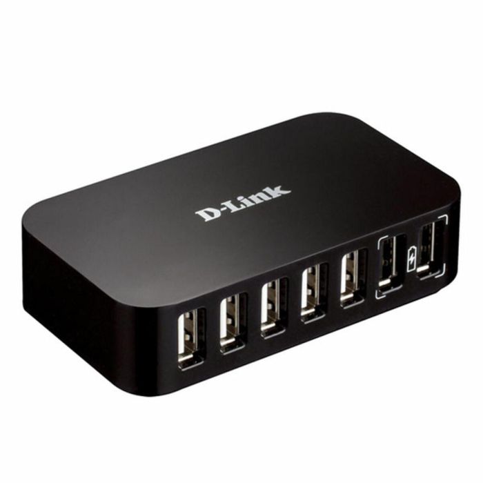 Hub USB 7 Puertos D-Link DUB-H7 USB 2.0 Negro