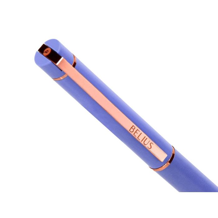 Boligrafo Belius Rose Aluminio Color Lavanda-Oro Rosa Tinta Azul Caja De Diseño 7