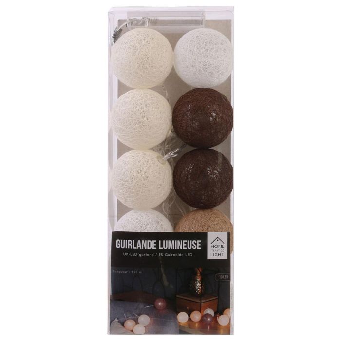 Home Deco Light Guirnalda de 10 Luces LED Marrón Decorativa para el Hogar 1 Home Deco Light Guirnalda de 10 Luces LED Marrón Decorativa para el Hogar 1