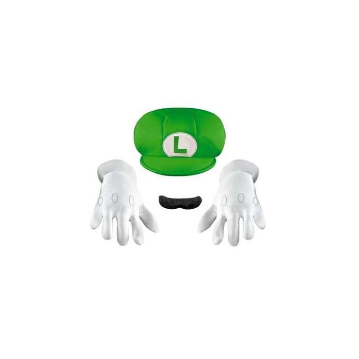 Disfraz infantil nintendo super mario kit luigi 2 Disfraz infantil nintendo super mario kit luigi 2