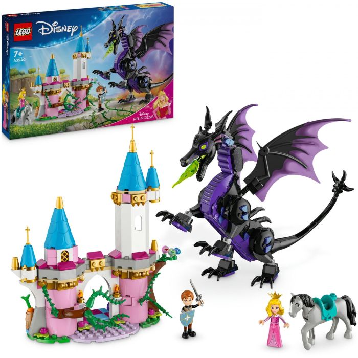 Lego 43240 Princesas Disney Maléfica como dragón, juguete para fans de dibujos animados 2