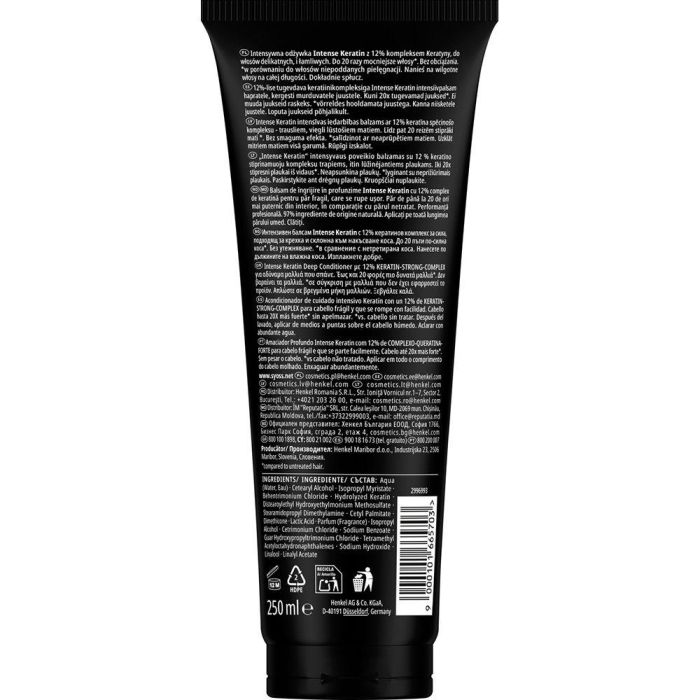 Syoss Acondicionador Keratin Intensivo Cabello Manejable y Nutrido 250 ml