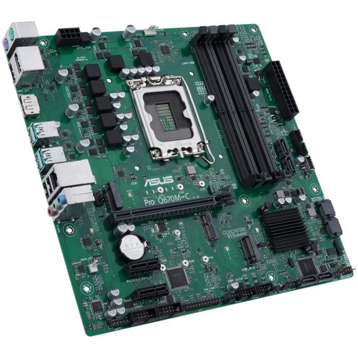 ASUS PRO Q670M-C-CSM Placa Base Intel LGA 1700 DDR5 Micro ATX para Procesadores Intel Celeron Core i3 i5 i7 i9 1