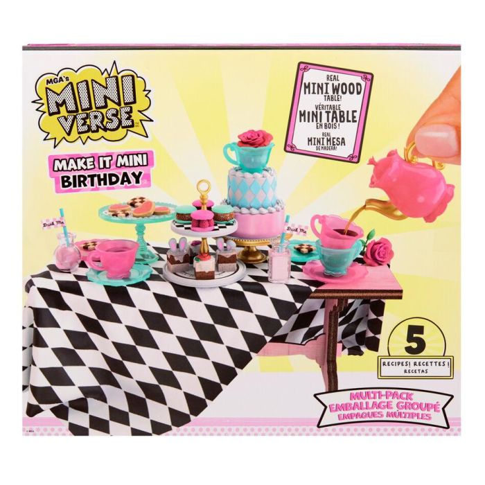 MGA Miniverse Make It Mini Celebración - Juego de más de 30 piezas exclusivas para fiesta, Edad +8 años