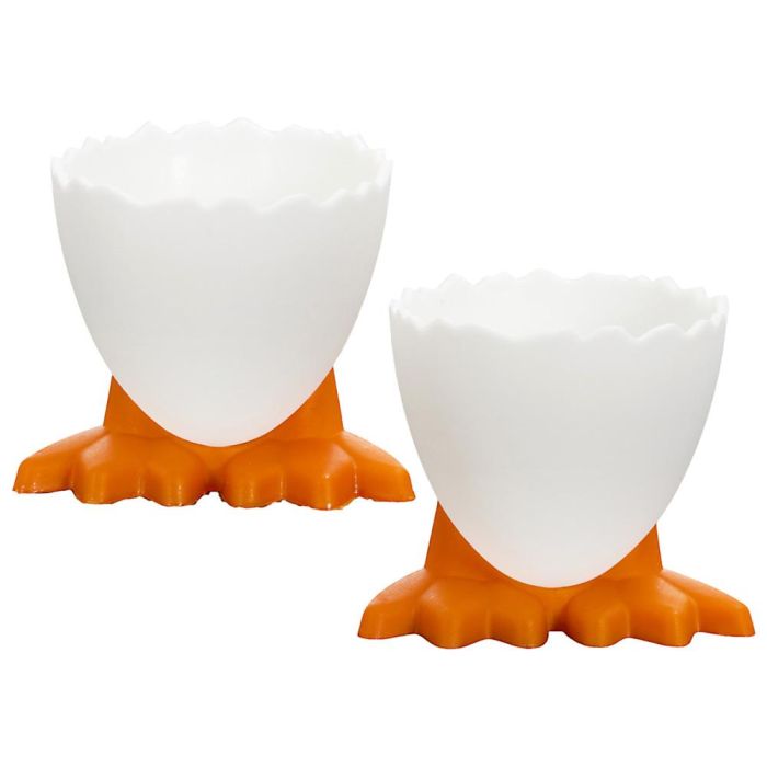 Cook Concept Huevera Pata Pollo - Juego De 2 Piezas, Colección Ludique, Polipropileno 3