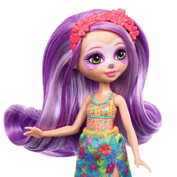 Muñeca Enchantimals Sunshine Island Perezoso Morado Hrx82 2