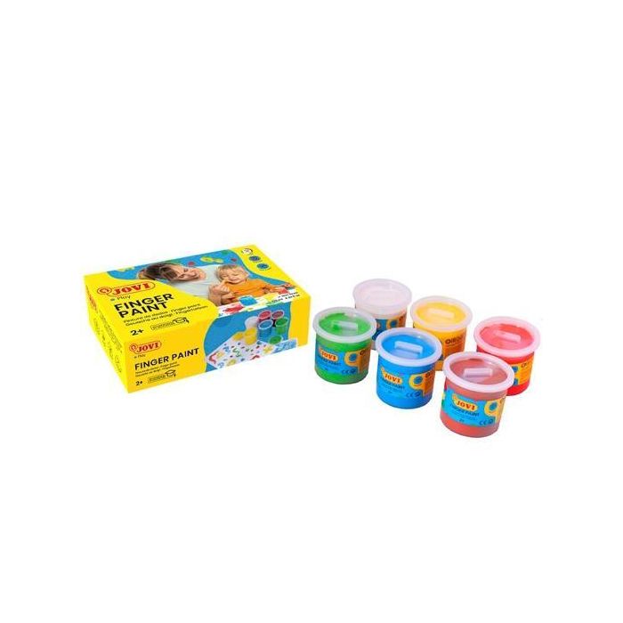 Jovi Estuche 6 Botes Pintura De Dedos 125 mL C-Surtidos Jovi Estuche 6 Botes Pintura De Dedos 125 mL C-Surtidos