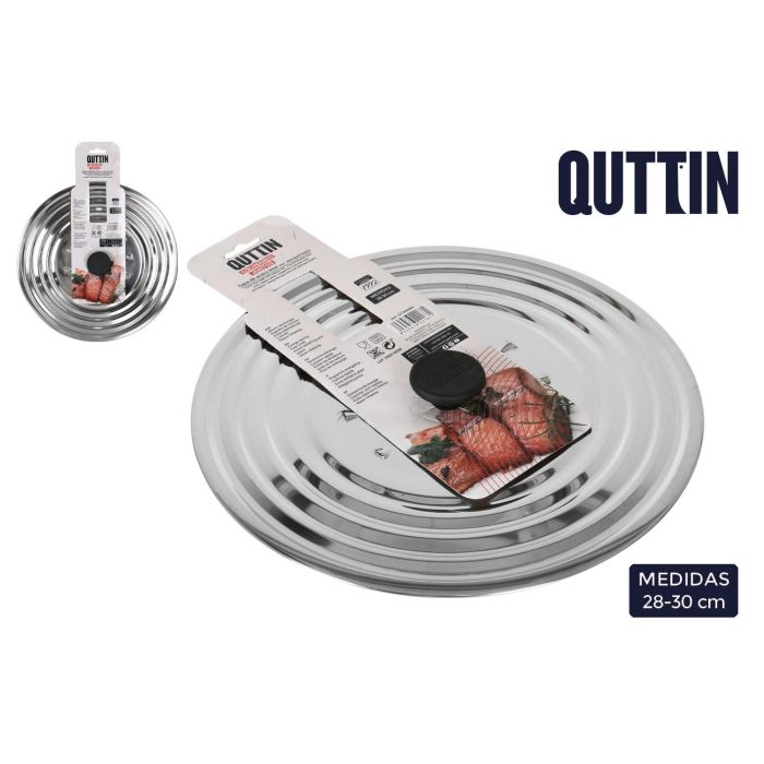 Quttin Tapa de Acero Inoxidable 28-30-32 cm (12 Unidades)
