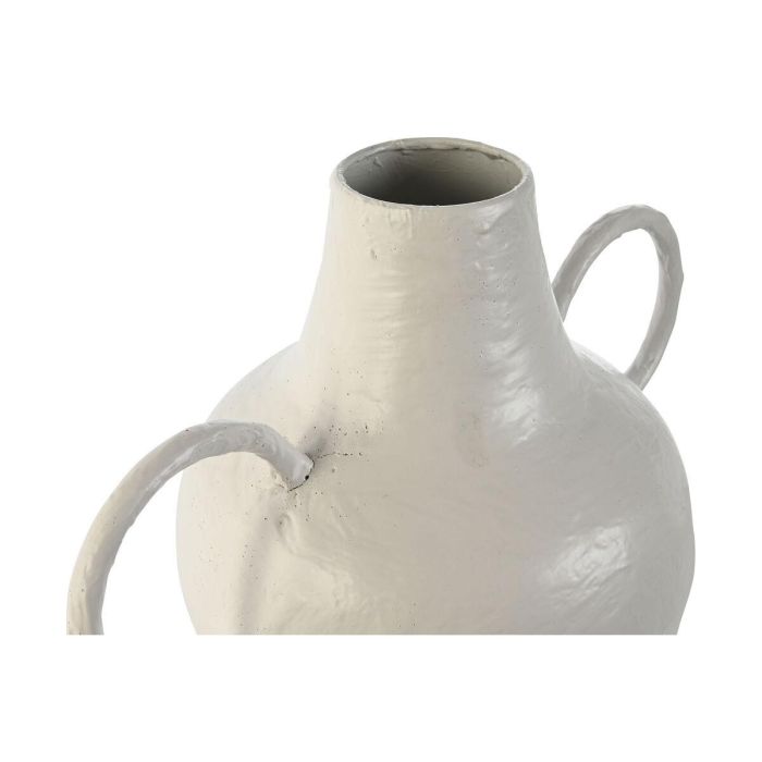 Jarrón Home ESPRIT Blanco Metal 33,5 x 20 x 36 cm 2 Jarrón Home ESPRIT Blanco Metal 33,5 x 20 x 36 cm 2