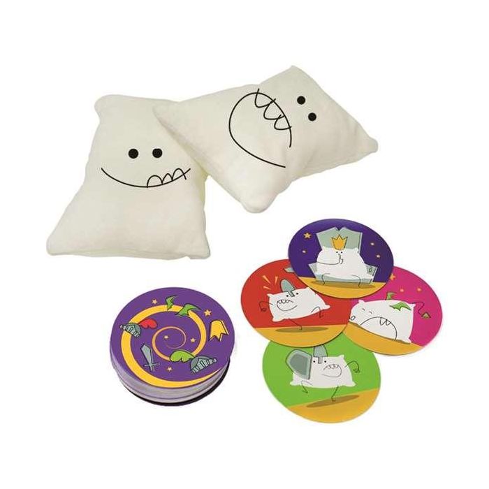 Mercurio Juego Guerra de Almohadas - Juego de Mesa y Cartas de Acción Rápida para Niños +7 Años - Objetivo Quedarse Sin Cartas 20x20x5 cm 1 Mercurio Juego Guerra de Almohadas - Juego de Mesa y Cartas de Acción Rápida para Niños +7 Años - Objetivo Quedarse Sin Cartas 20x20x5 cm 1