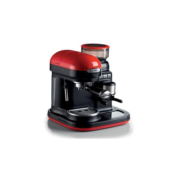 Ariete 1318/00 Cafetera Espresso Moderna con Molinillo Roja 1080W 0.8L 5