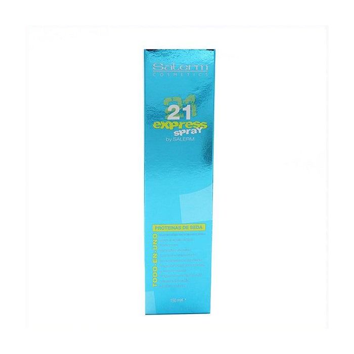 Salerm 21 Express Spray Proteínas de Seda: Mascarilla sin Aclarado Hidratante y Nutritiva con Protección Térmica para Cabello 150 ml