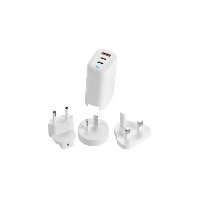 Acer Cargador GaN 65W, 3 Puertos: 2x USB-C y 1x USB-A 4
