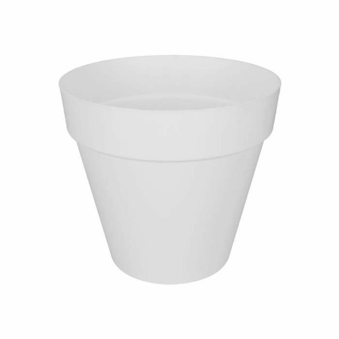 Elho Maceta redonda con ruedas Loft Urban, con tanque de agua integrado, Ø 40 cm, Blanco 0 Elho Maceta redonda con ruedas Loft Urban, con tanque de agua integrado, Ø 40 cm, Blanco 0