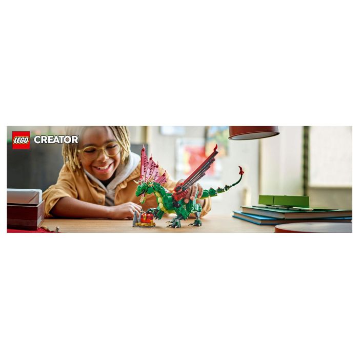 Lego Dragón Medieval 31161 Creator, Juego de Construcción, 3 Modelos en 1, Edad +9 Años