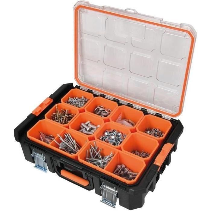 Estuche organizador - TOOD - 12 compartimentos extraíbles - Tapa transparente - 53x37x13 cm 1 Estuche organizador - TOOD - 12 compartimentos extraíbles - Tapa transparente - 53x37x13 cm 1
