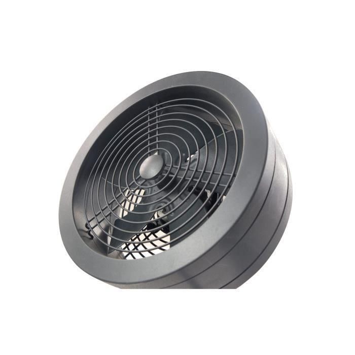 Ventilador de mesa - AIR AND ME - Noas - 32 W - Ø 20 cm - Compacto - Con control de velocidad - Negro 2 Ventilador de mesa - AIR AND ME - Noas - 32 W - Ø 20 cm - Compacto - Con control de velocidad - Negro 2