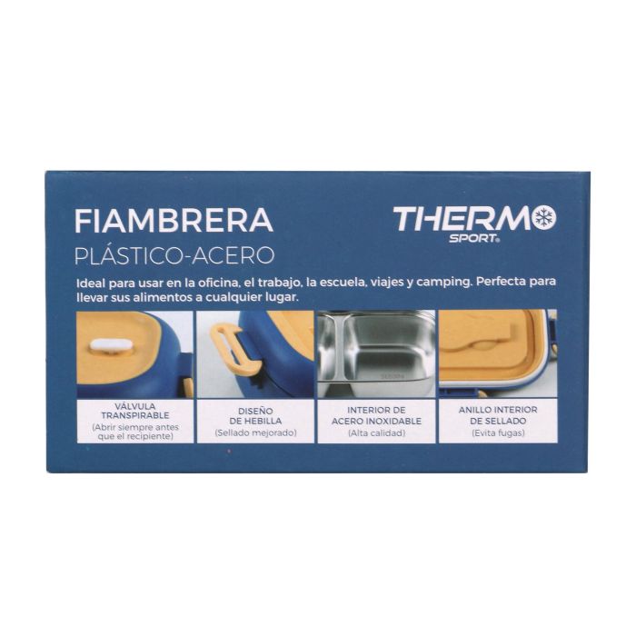 Thermosport Fiambrera Rectangular de Plástico y Acero de 550 ml (6 Unidades) 5