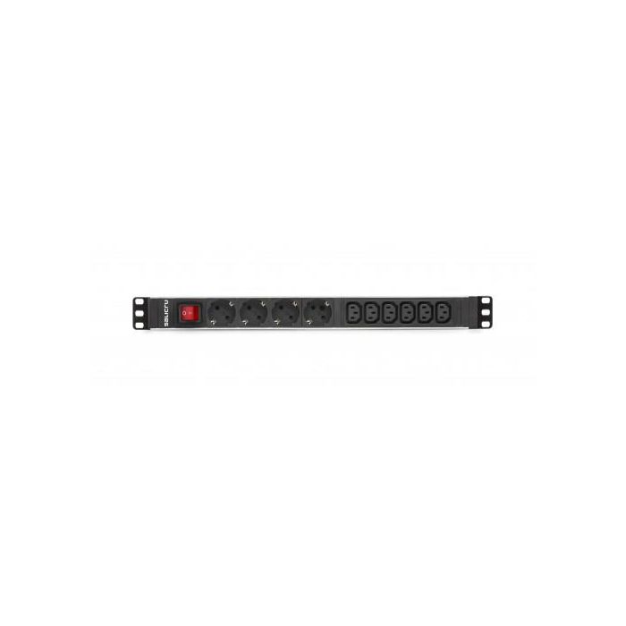 Salicru Regleta Rack 19 Pulgadas SPS PDU 4F+6F SCH+C13/C14, 10A, Protección Infantil, IP20 1 Salicru Regleta Rack 19 Pulgadas SPS PDU 4F+6F SCH+C13/C14, 10A, Protección Infantil, IP20 1