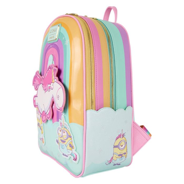 Mochila Fluffy Unicorn Minions Loungefly 30cm 2 Mochila Fluffy Unicorn Minions Loungefly 30cm 2