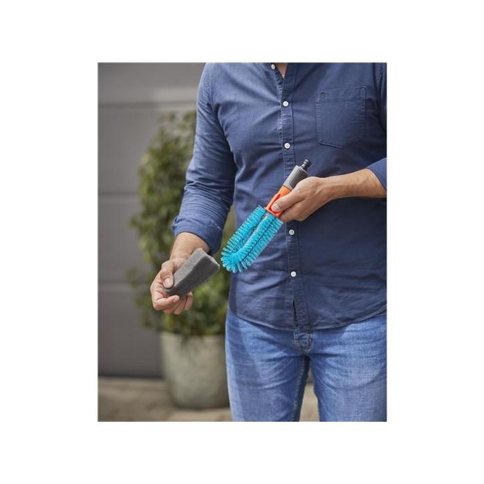 Gardena 18864-20 Cleansystem Set de Lavado de Bicicletas, Manguera 15m, Boquilla y Adaptador de Grifo Incluidos 6