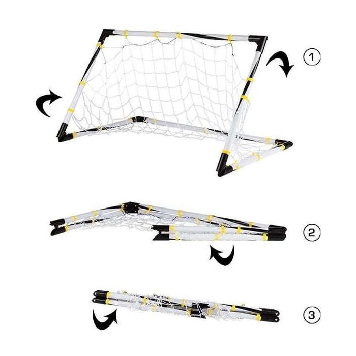 Color Baby Portería de Fútbol Plegable 90x59x59 cm con Balón e Hinchador de Plástico y Poliéster para Niños +3 Años 9 Color Baby Portería de Fútbol Plegable 90x59x59 cm con Balón e Hinchador de Plástico y Poliéster para Niños +3 Años 9
