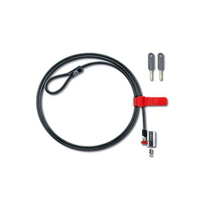 Kensington 461-10169 Candado de Seguridad para Portátil ClickSafe - Cable de Acero de Carbono, Bloqueo de Disco, Negro